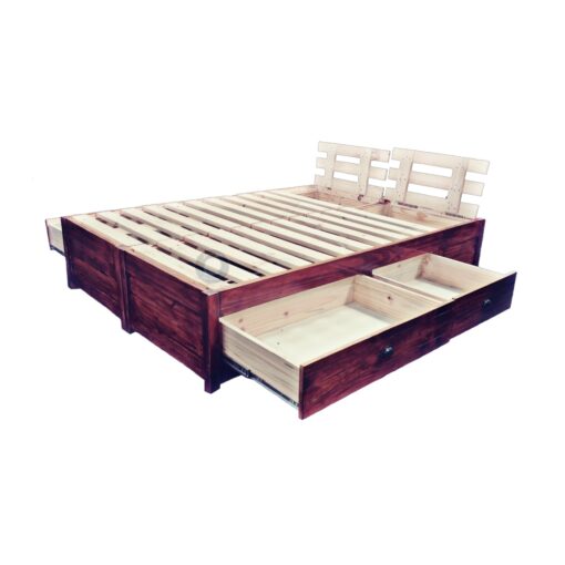 Queen Storage Bed Base With Drawers, Wooden Queen Bed Base With Drawers