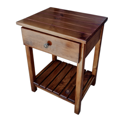 wooden bed side table