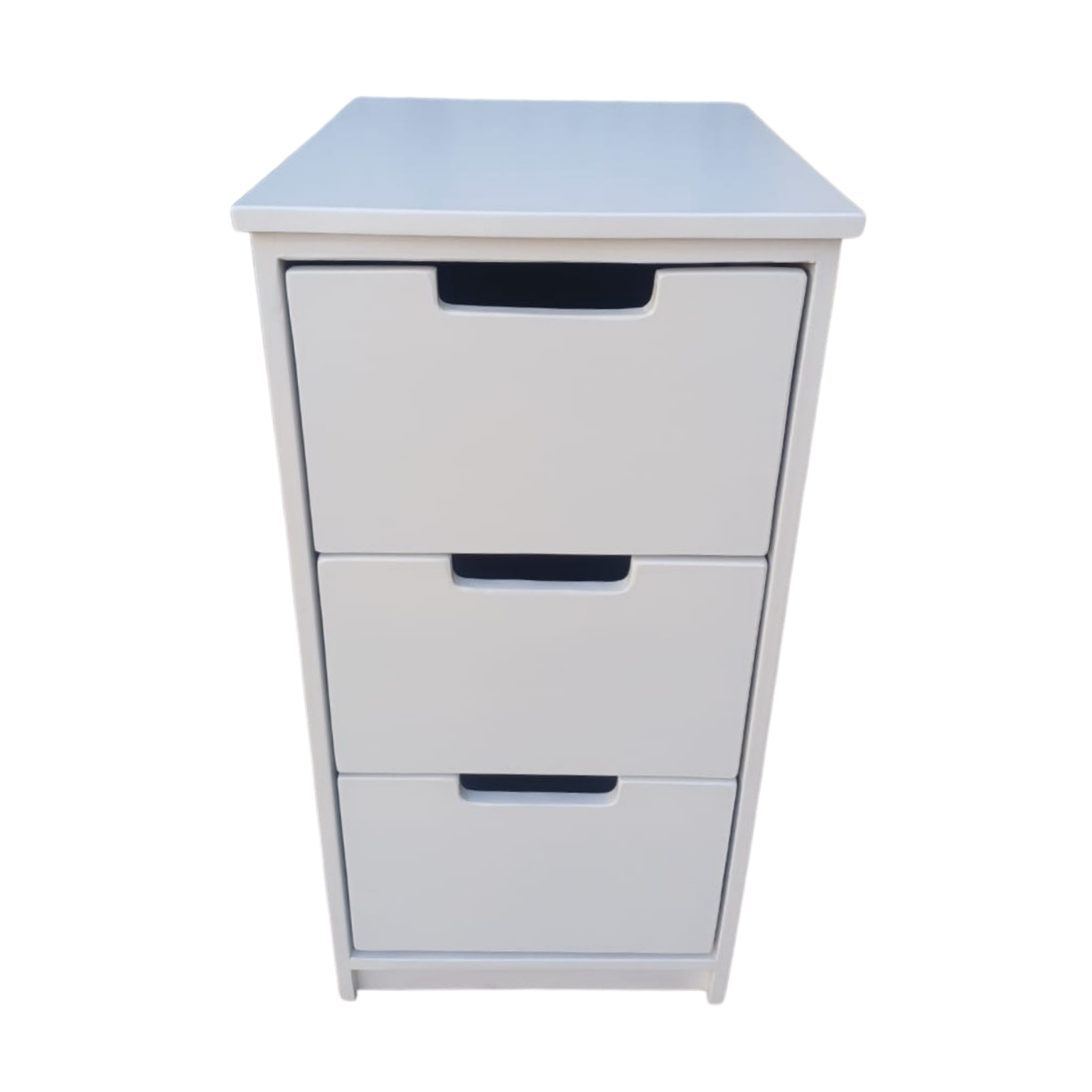 3 drawer chest or side table white