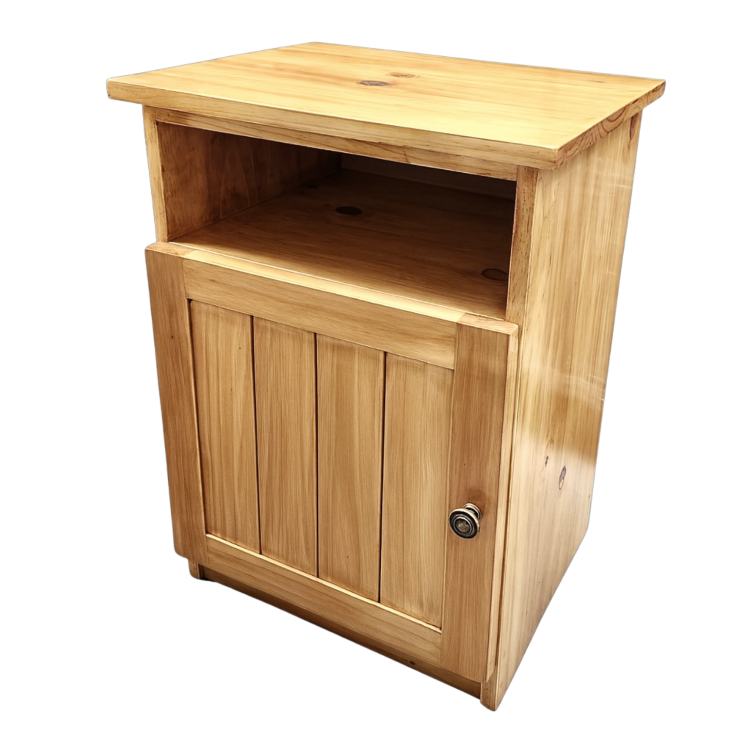 Chic bed side table light oak