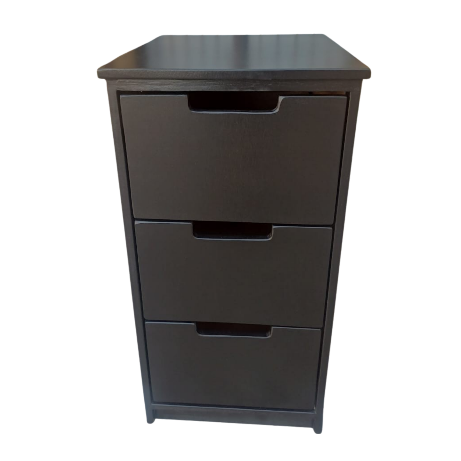 3 drawer chest or side table black