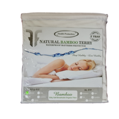 Natural Organic bamboo terry waterproof mattress protector