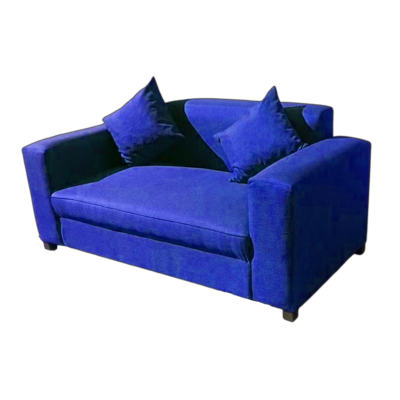 blue 2 seater couch