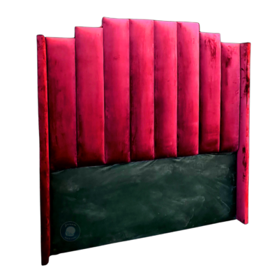 Step panel style headaboard red