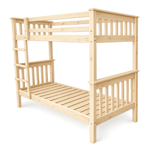 solid pine single over single bunk bed in natural finish Dream Beds Cape Town