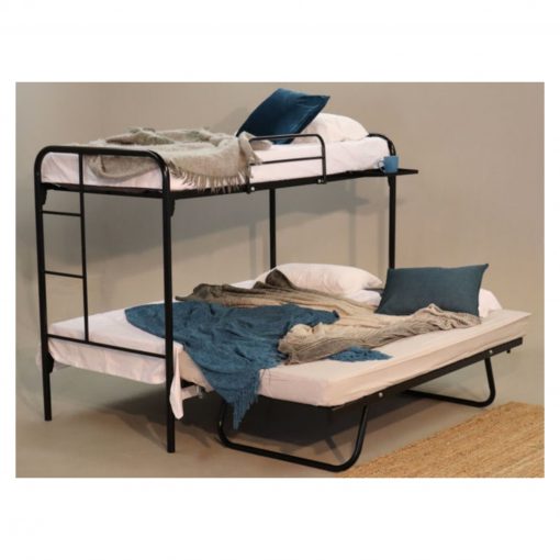 Atlas Steel Double Bunk Bed Single, Single Over Double Bunk Bed With Trundle