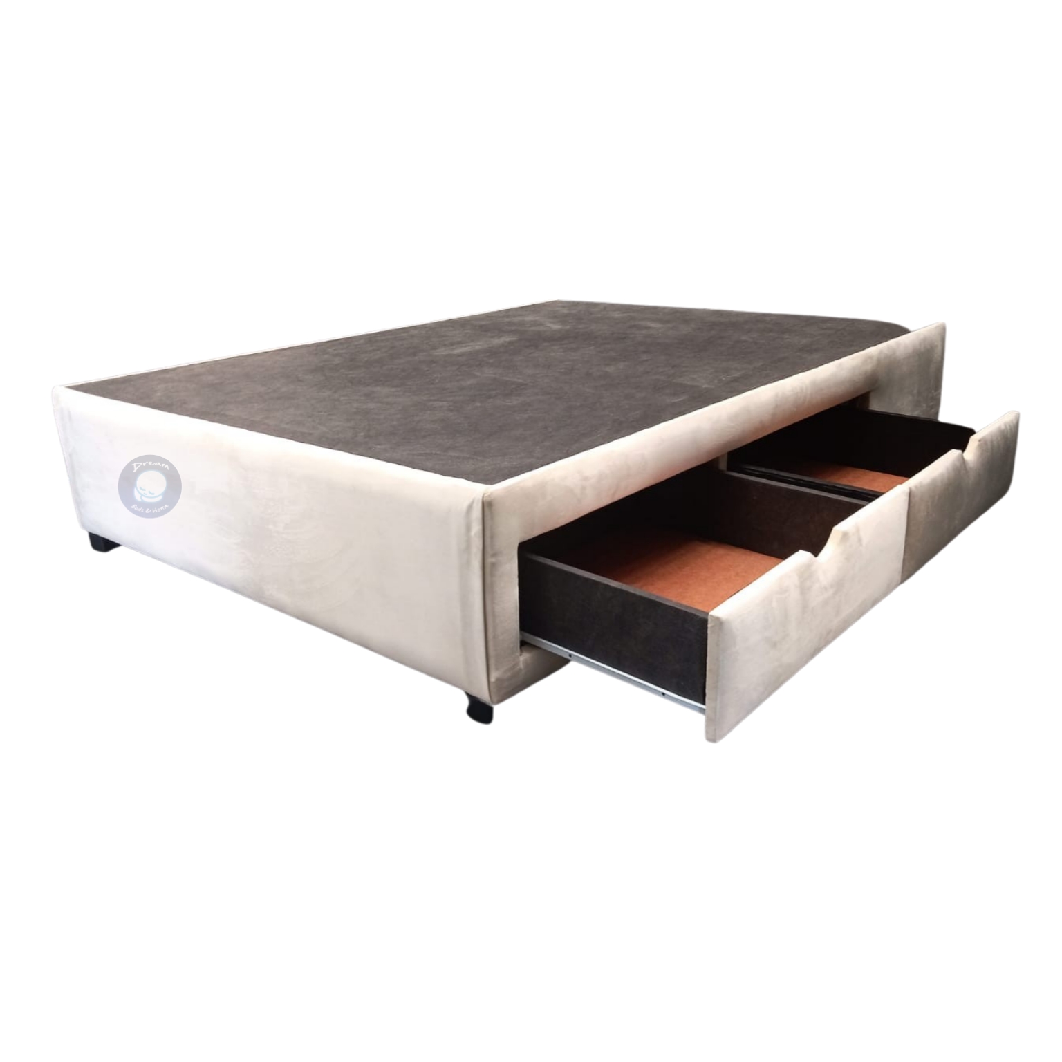 Upholstered Bed Base with Drawers 5 Dream Beds & Home