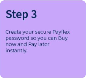 Payflex step 3