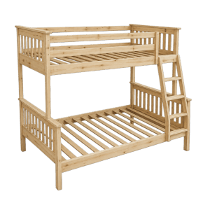 single over three quarter bunk Beach Natural clear