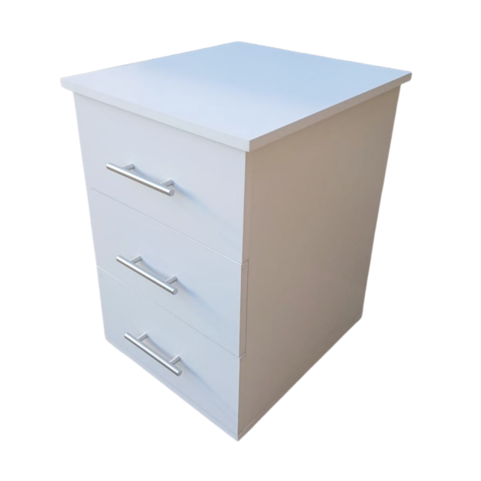 White 3 Drawer Pedestal Dream Beds