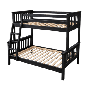 three quarter over double bunk black