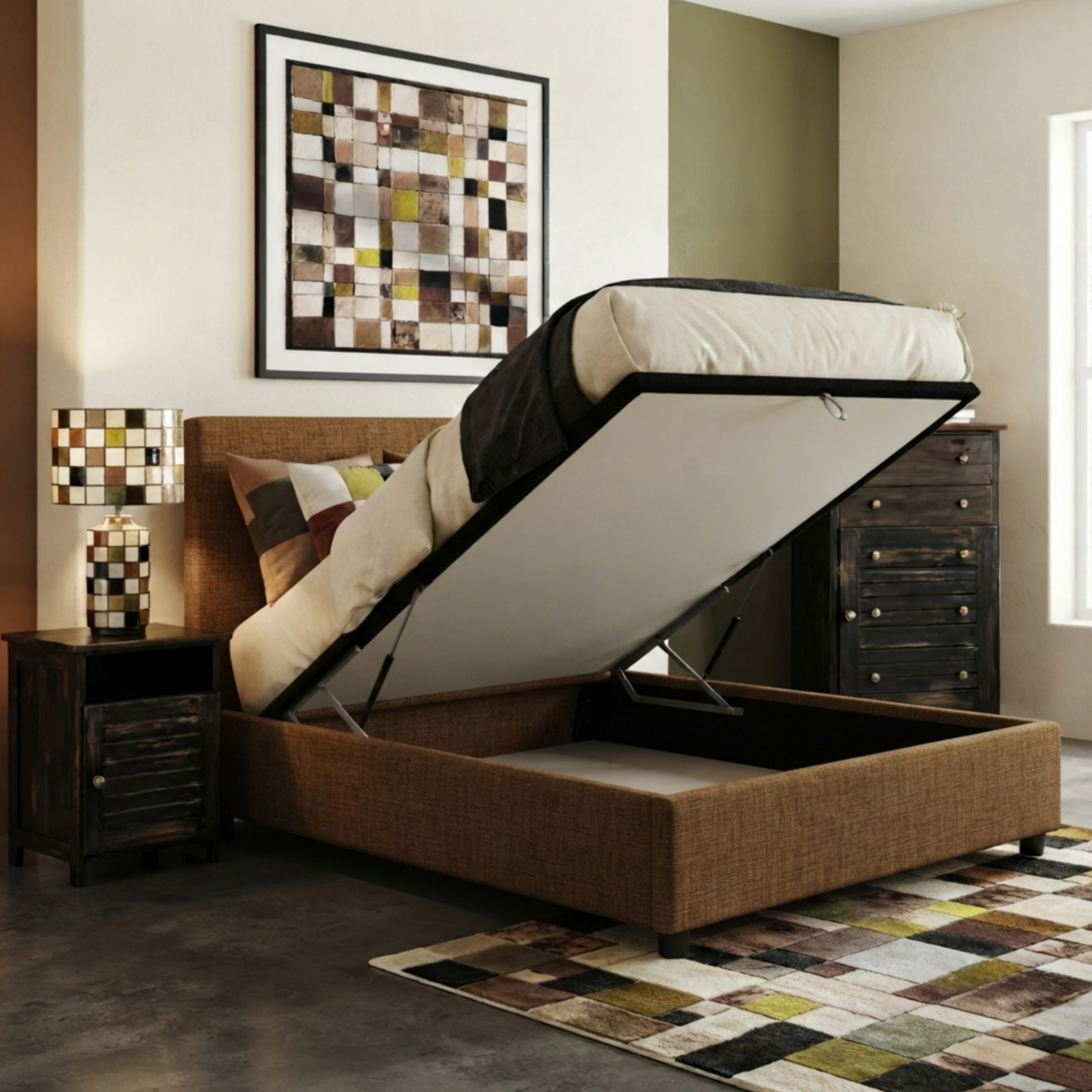 light grey lift up lifestyle Dream Beds