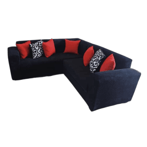 Black corner couch