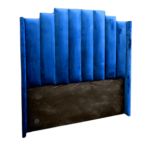 headboard with wings blue