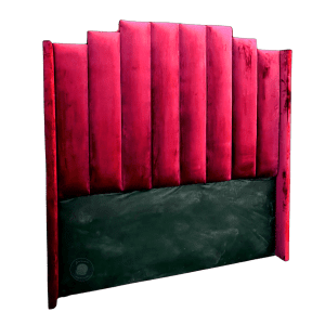Step panel style headaboard red