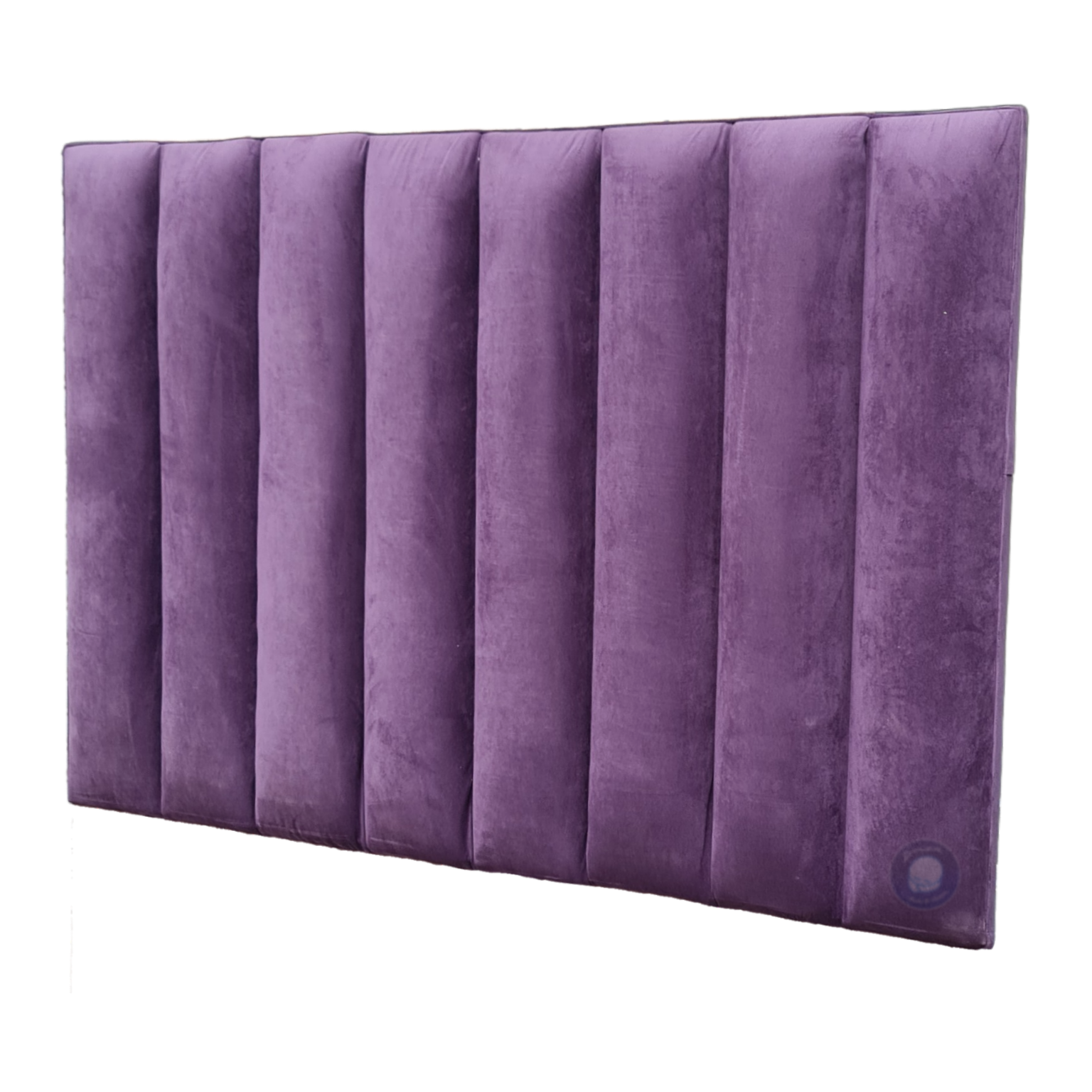 headboard Upholstered step panel purple