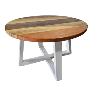 Round wooden coffee table Rustic Oak