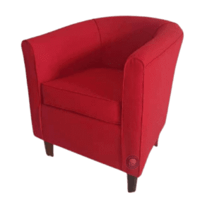 tub chair red