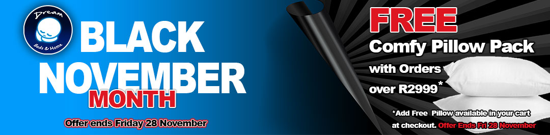 Black November 2025 - Free Pillow on spend over R2999
