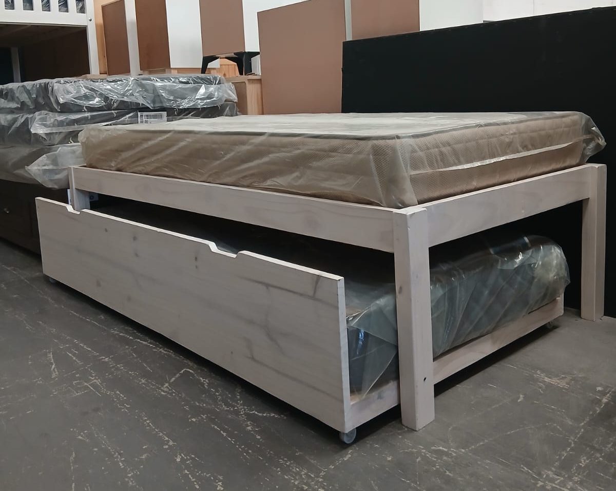 wooden divan bed base with extra depth underbed