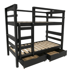 Black Revive Bunk with storage Dream Beds