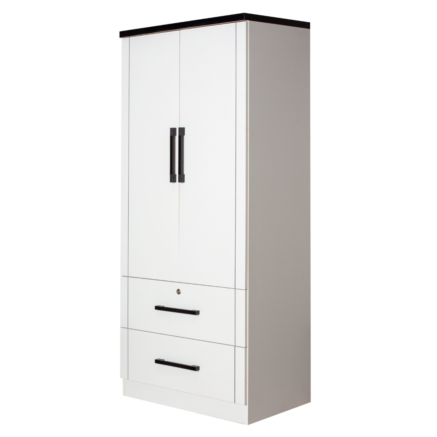 2 Door Livia White Wardrobe