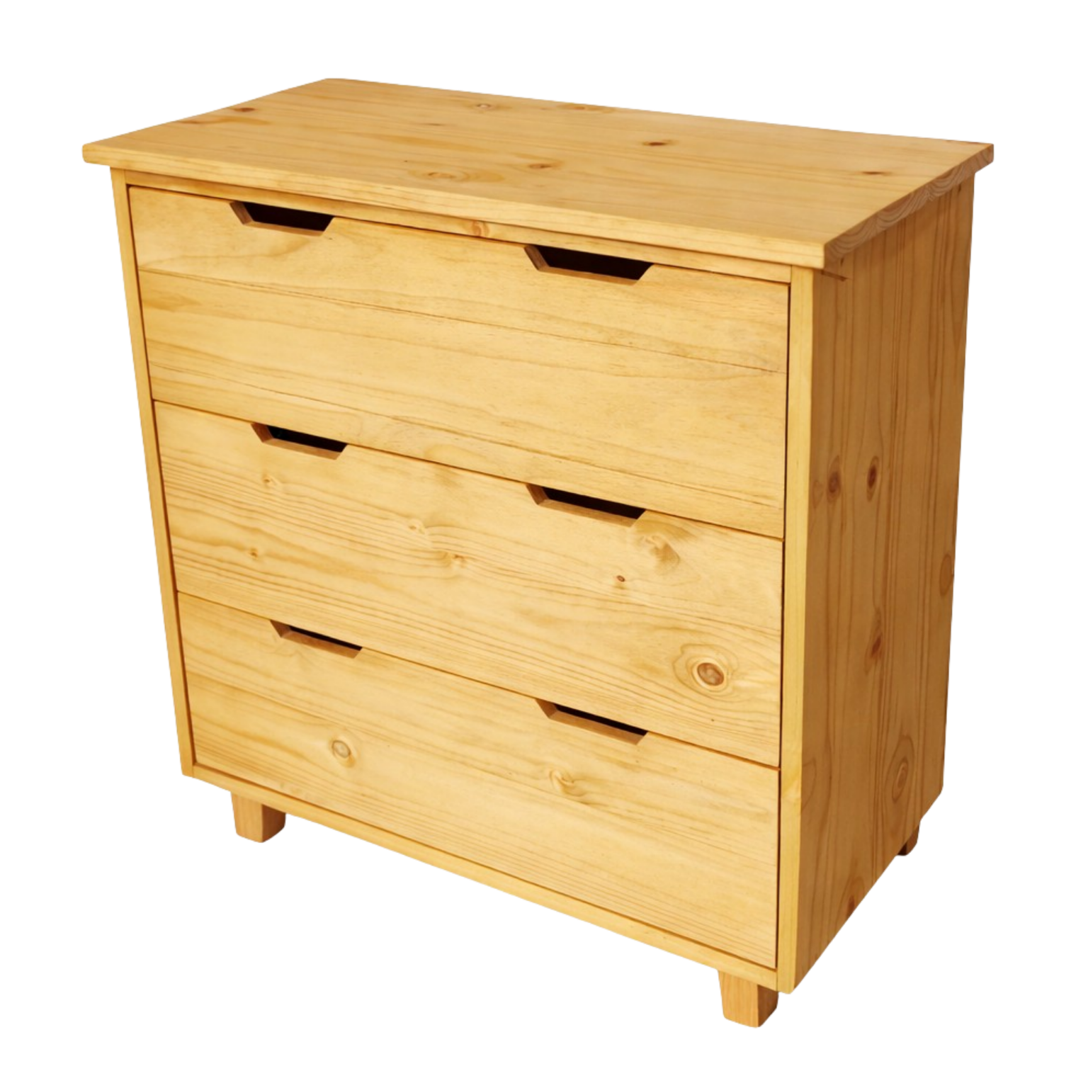 Conte Pine 3 Drawer Chest Light Oak Stain