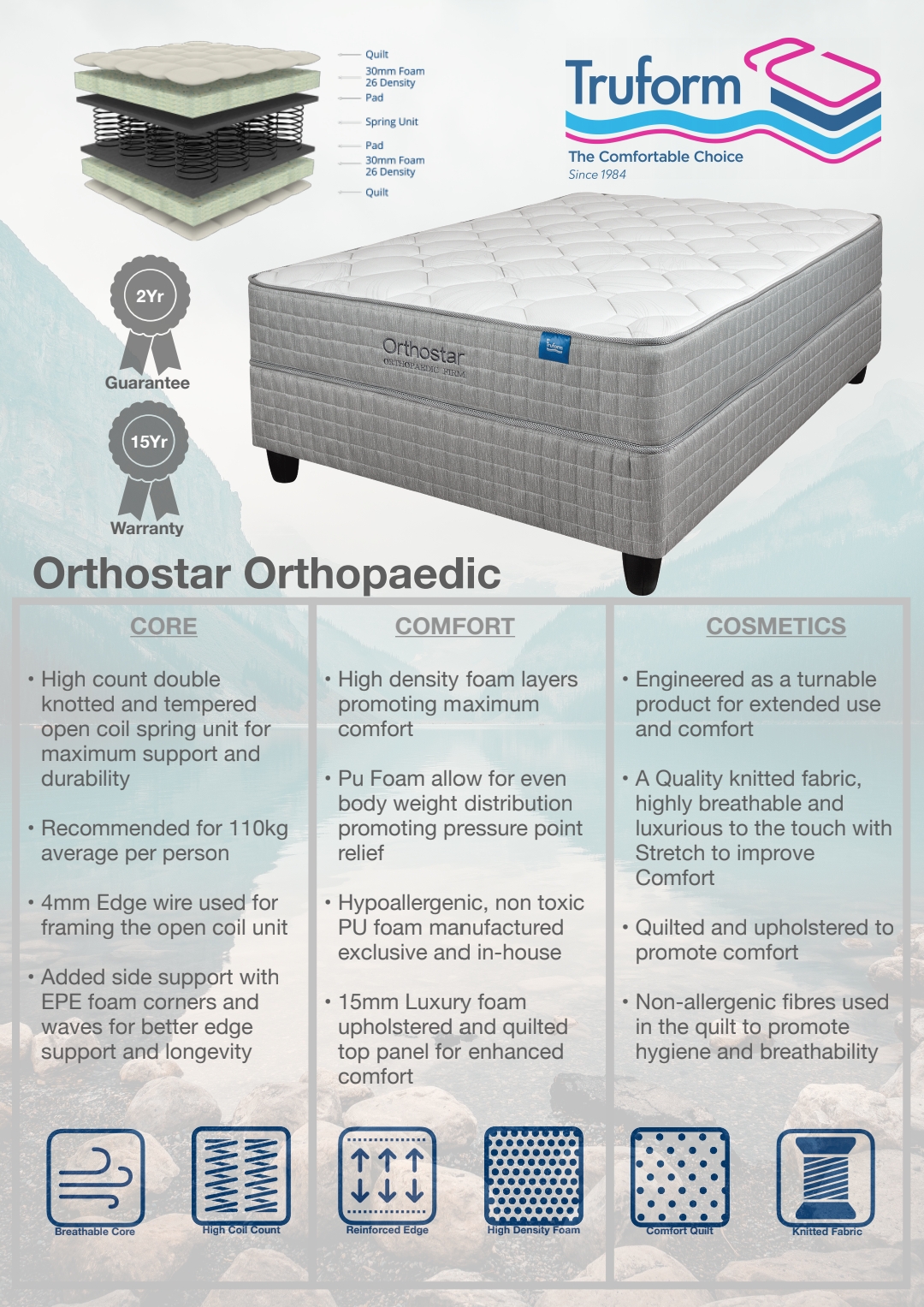 Orthostar Specifications