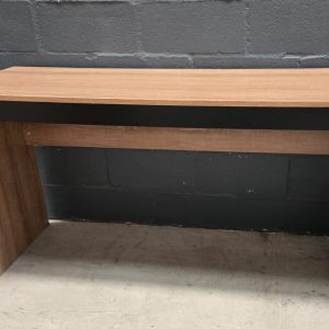 Melamine Desk- Oak and Black - Bargain Bin - Dream Beds and Home