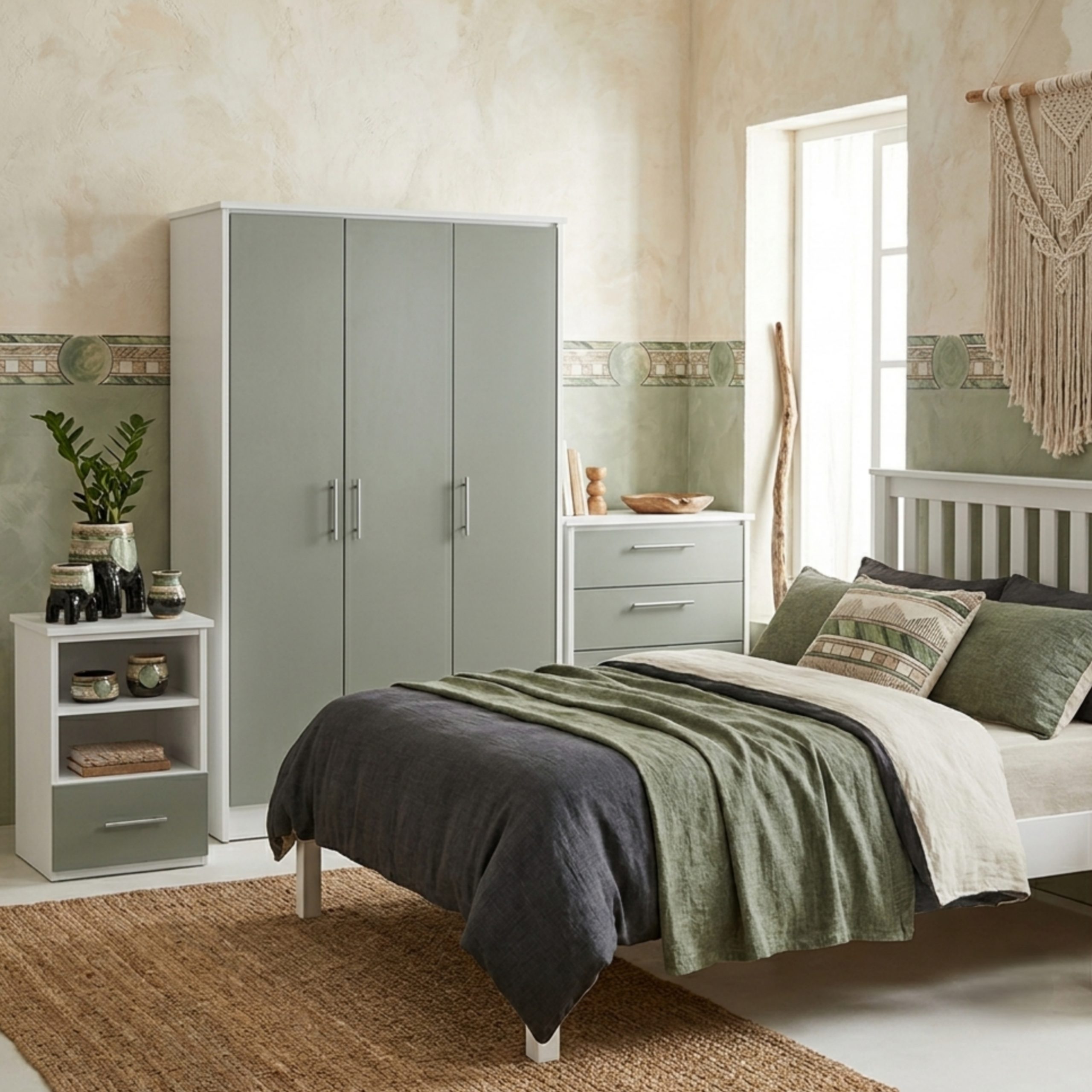 3 door wardrobe lifestyle room Dream Beds