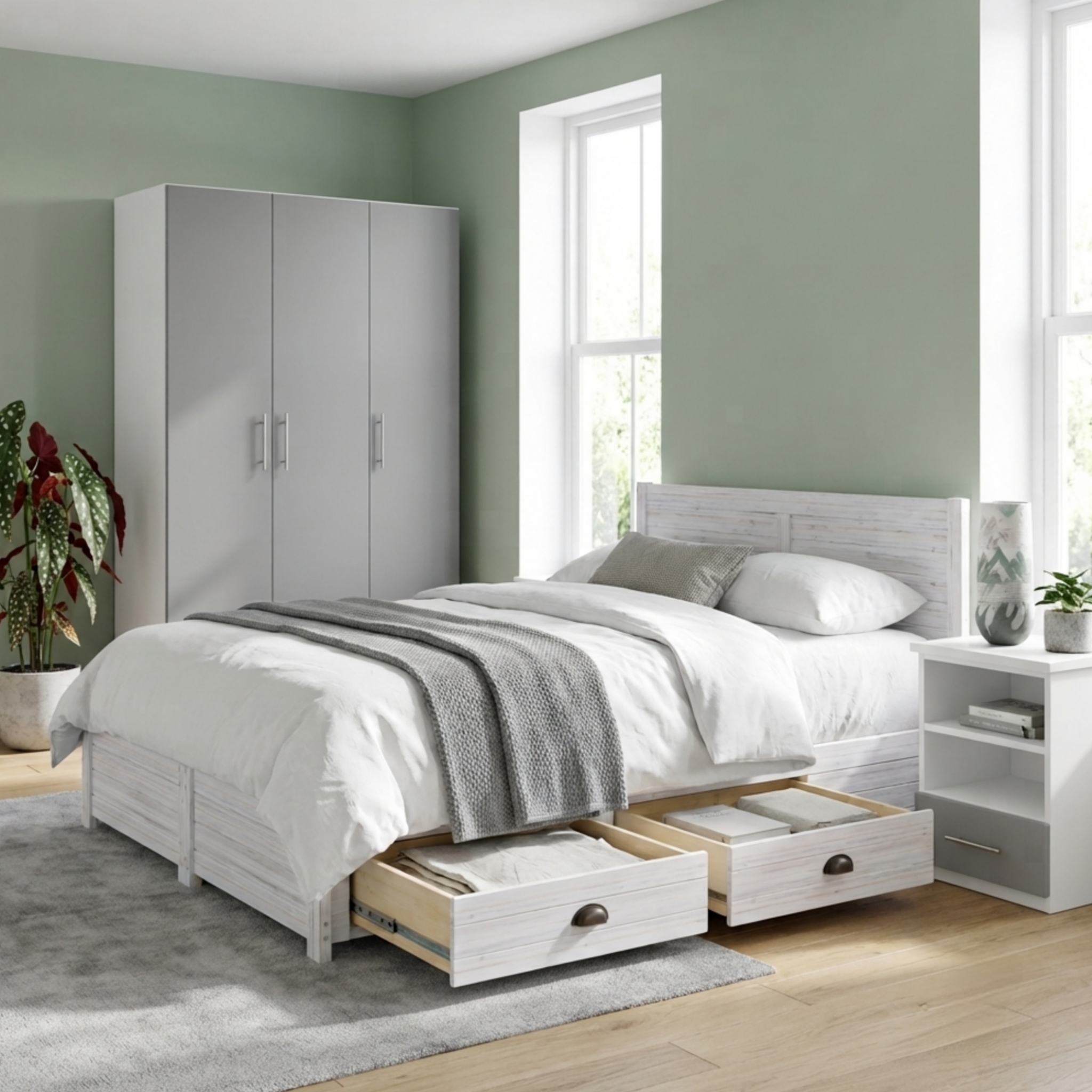 Ello 3 Door Combo Wardrobe - Image 10