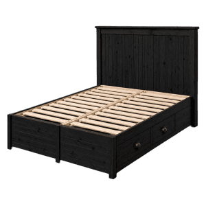 Dream Storage Bed Chic Headboard Black