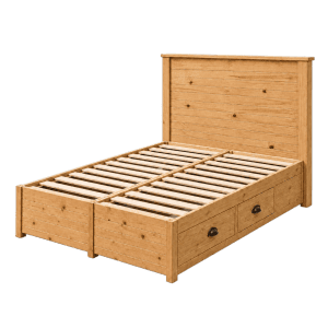 Dream Storage Bed Lodge Headboard Light Oak