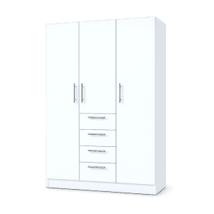 Ello 3 Door Drawer Wardrobe White Dream Beds