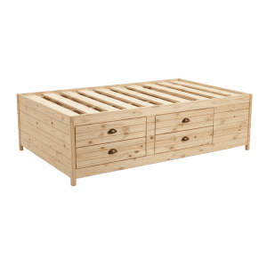 Twin Drawer Storage Bed