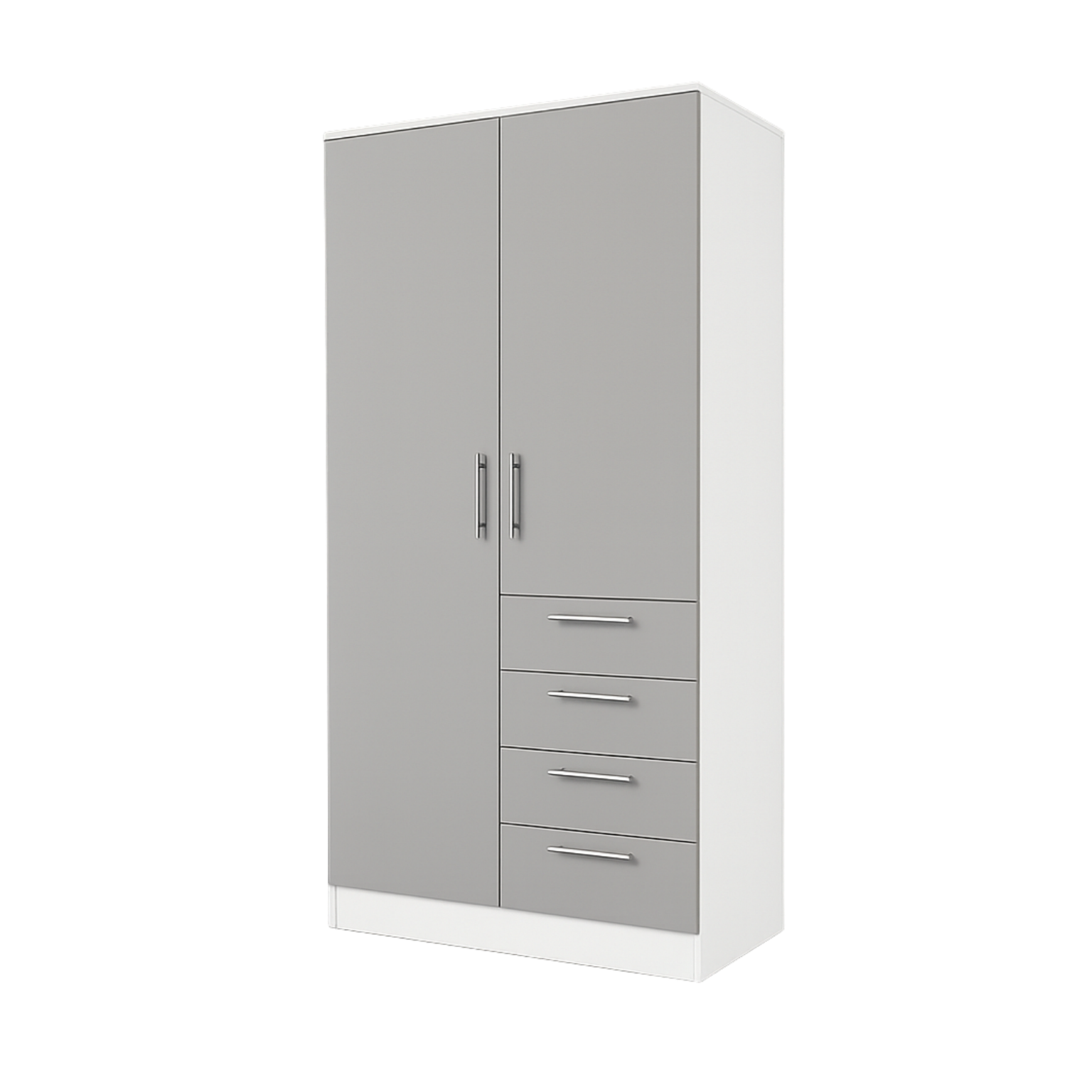 Wardrobe Ello Combo 4 drawer Grey Dream Beds