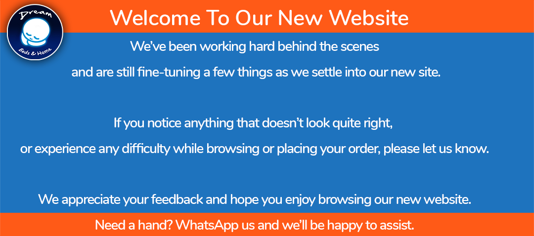 Drean Beds & Home - New site launch banner - 1080x478