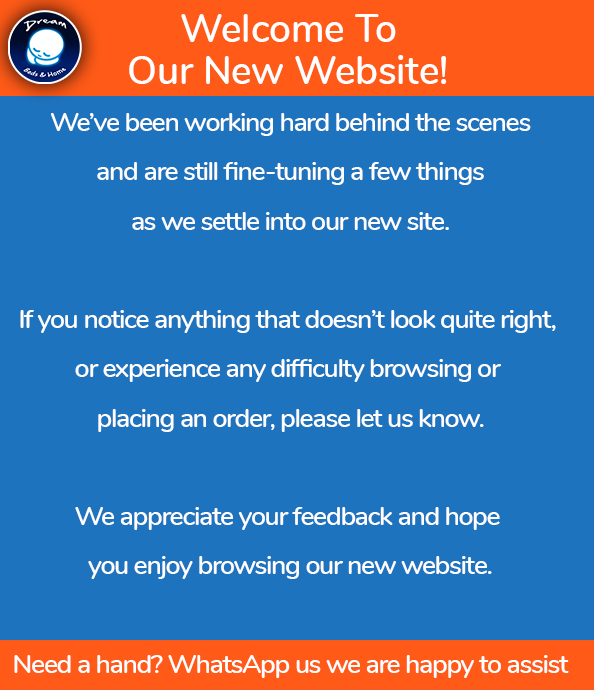 Drean Beds & Home - New site launch banner - 594x690